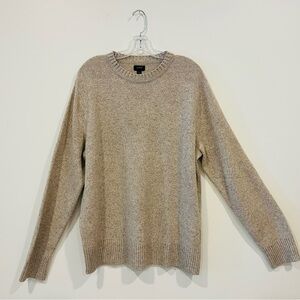 J Crew unisex Tan / Oatmeal Crewneck Sweater